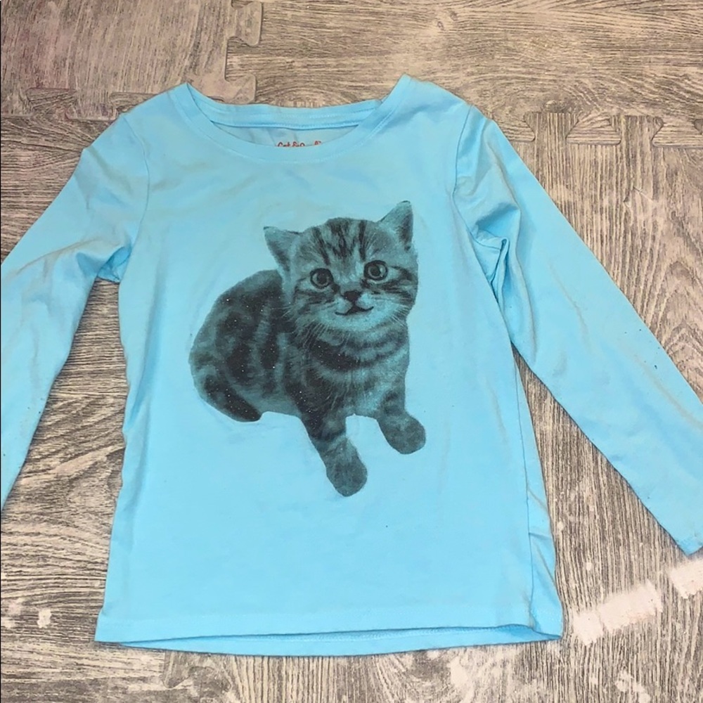 🎉10 for $10🎉  Cat and Jack shirt with cat size 4